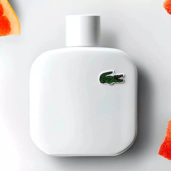🤍 LACOSTE L.12.12 BLANCA 100 ML + Perfumero Recargable 🤍 Fragancia masculina – Aromática, amaderada y cítrica. ID:50155-4