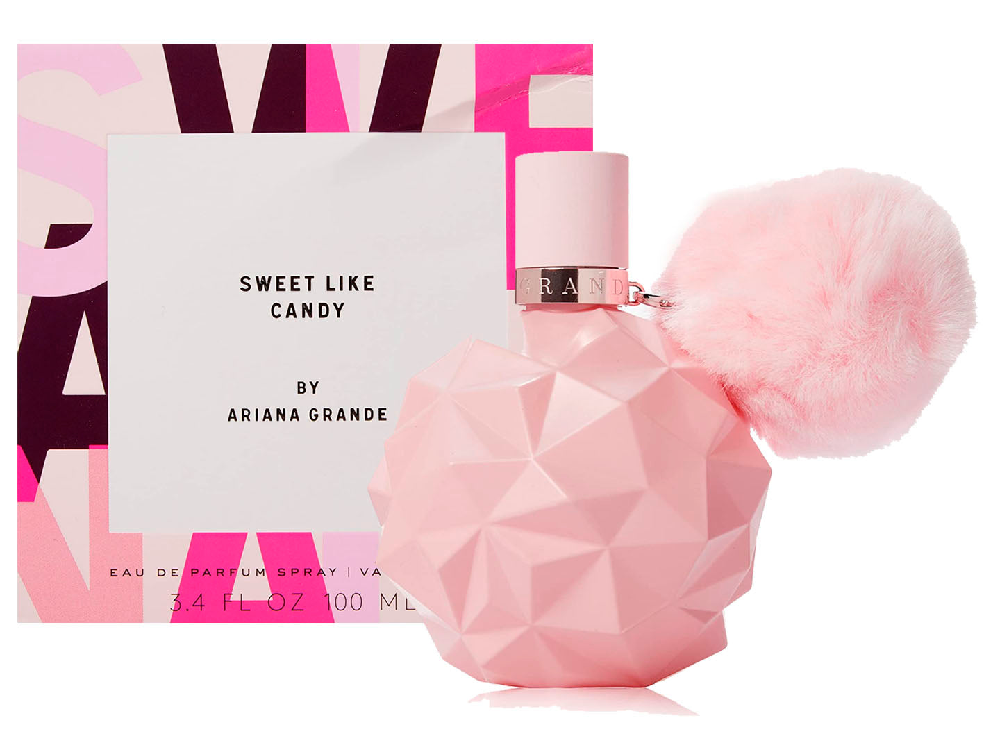 🍭💗 SWEET LIKE CANDY DE ARIANA GRANDE + PERFUMERO RECARGABLE GRATIS  Fragancia dulce, divertida y femenina – DAMA