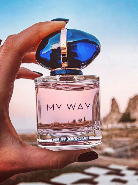 🌸💖 MY WAY 100ML + PERFUMERO RECARGABLE GRATIS Fragancia Floral Avainillada – DAMA
