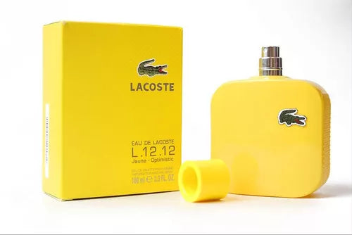 💛 LACOSTE L.12.12 Jaune AMARILLA 100 ML + Perfumero Recargable 💛 Fragancia masculina – Fresca, moderna y llena de energía.