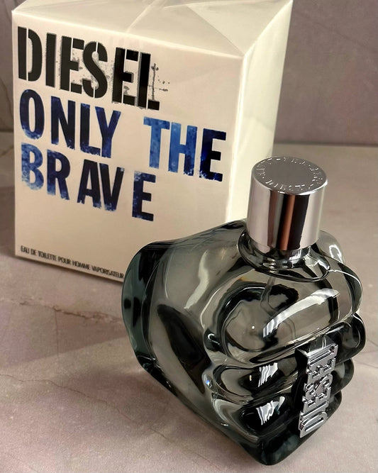 💪 DIESEL ONLY THE BRAVE 90 ML + PERFUMERO RECARGABLE 💪  FRAGANCIA PARA CABALLERO – Ámbar · Cítrica · Poderosa