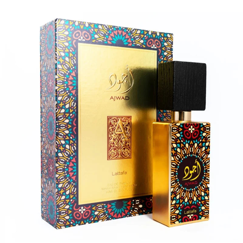 🌟AJWAD LATTAFA 80ML (UNISEX) + PERFUMERO RECARGABLE EN ESTUCHE DE LUJO 🌟 ID:173083-5