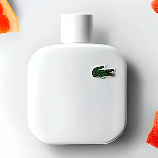 🤍 LACOSTE L.12.12 BLANCA 100 ML + Perfumero Recargable 🤍 Fragancia masculina – Aromática, amaderada y cítrica. ID:50155-4