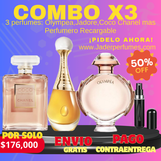 Olympea, Jadore, Coco Chanel mas Perfumero Recargable ID:60004-4