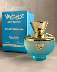 🌊 VERSACE DYLAN TURQUOISE 100 ML + Perfumero Recargable 🌸 Fragancia femenina – Floral, frutal y cítrica. ID:50465-6
