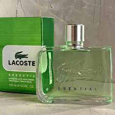💚 LACOSTE ESSENTIAL 125 ML + Perfumero Recargable 💚 Fragancia masculina – Aromática, cítrica y refrescante.