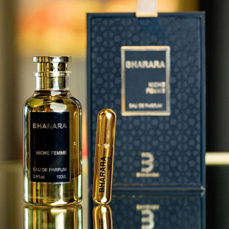 🔥💎 BHARARA NICHE 100ML – ESTUCHE DE LUJO + PERFUMERO RECARGABLE GRATIS  Fragancia árabe de alto nivel – Exclusividad, elegancia y poder